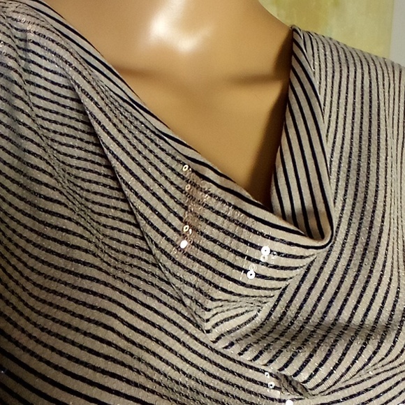 Tunic Style Sleeveless Sequined Top, size M - Picture 3 of 7